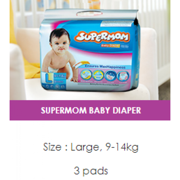 Supermom Baby diaper L  [9-14] 